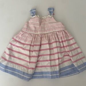 Ralph Lauren Pink and Blue Striped Dress 3M